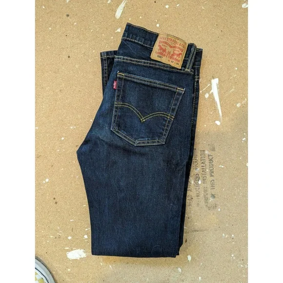 510 Skinny Fit Levi's Flex Men's Jeans, Dark Wash Size W32 L34 - Picture 6 of 8